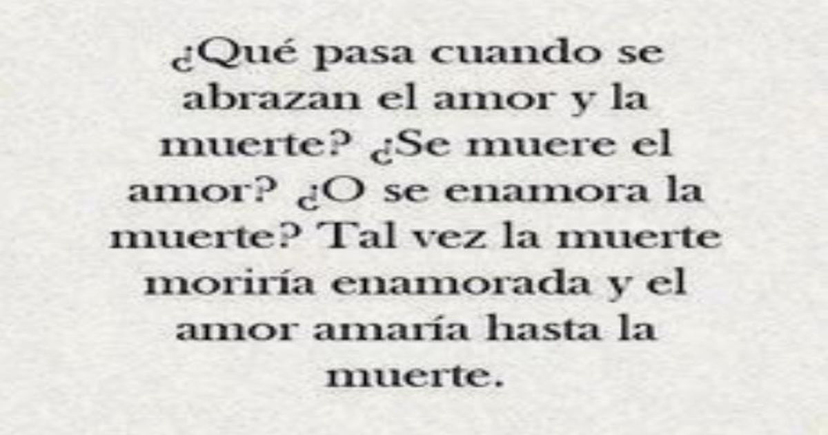 CUENDO ÉL HAYA MUERTO